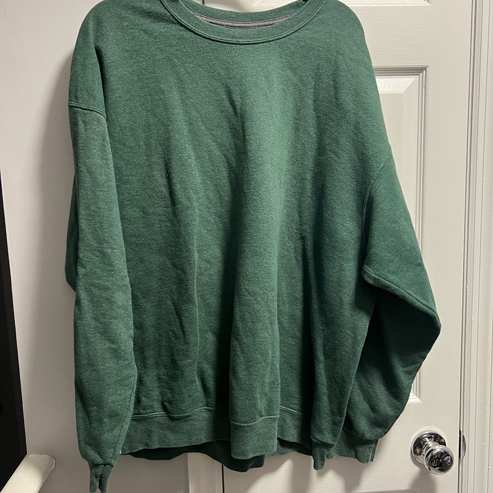 Fruit of the Loom Forest Green Crewneck Sweater